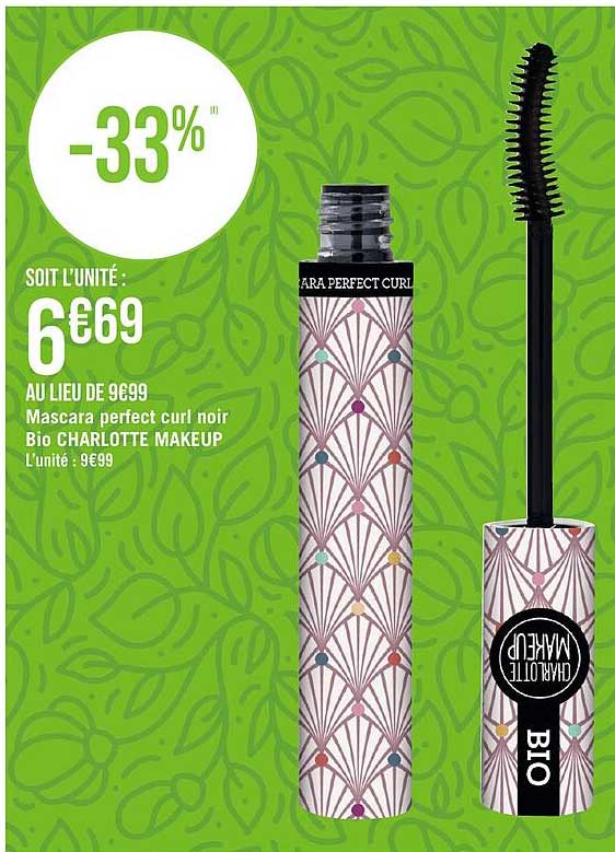 mascara perfect curl noir bio charlotte makeup