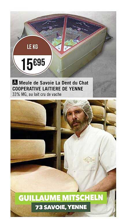 meule de savoie la dent du chat coopérative laitière de yenne