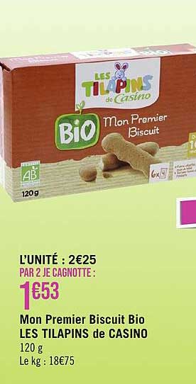 mon premier biscuit bio les tilapins de casino