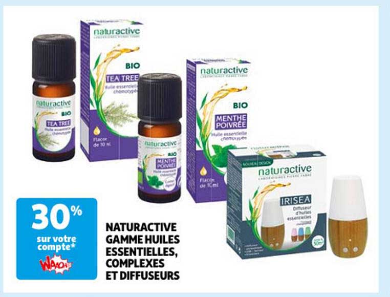 naturacative gamme huiles essentielles, complexes et diffuseurs