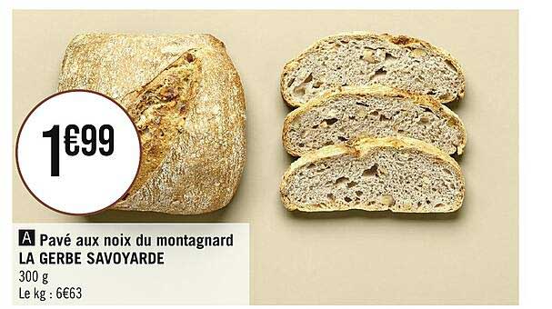 pavé aux noix du montagnard la gerbe savoyarde