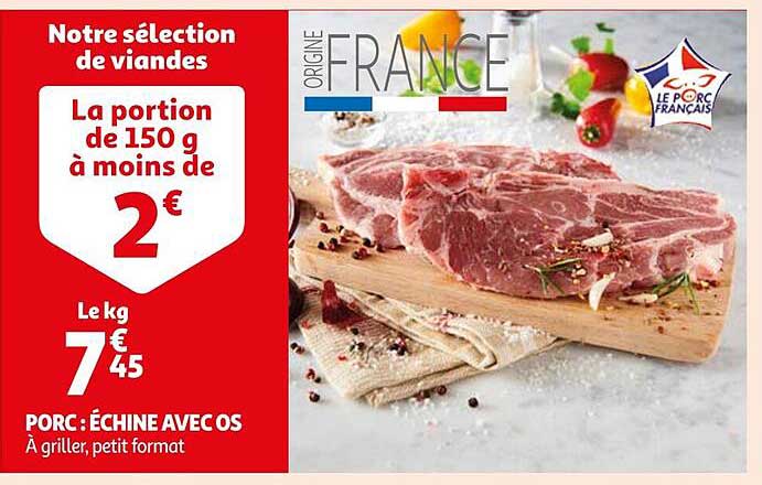 Porc : échine Avec Os