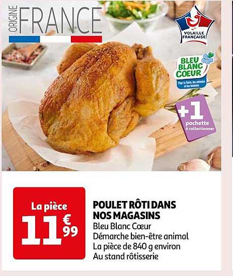 poulet rôti dans nos magasins