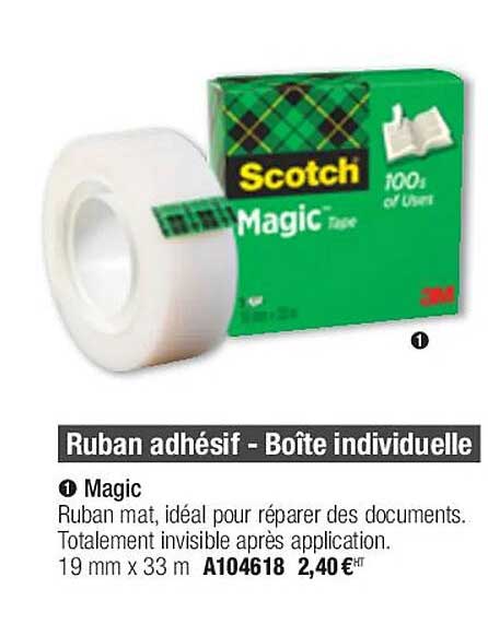 ruban adhésif - boîte individuelle scotch