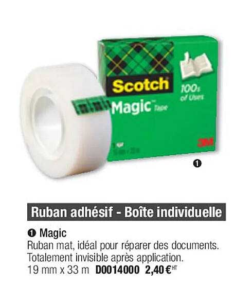 ruban adhésif - boîte individuelle scotch