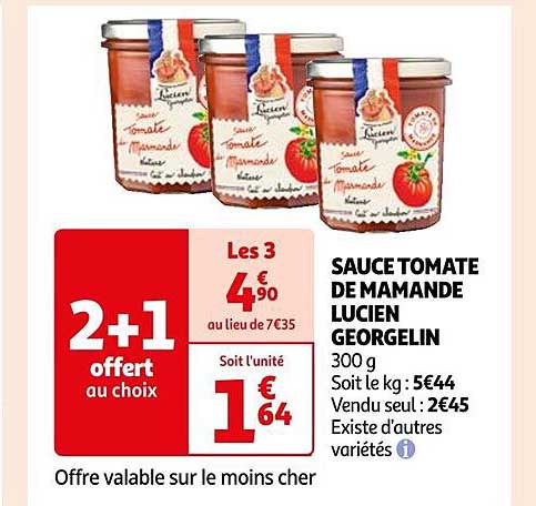 sauce tomate de mamande lucien georgelin