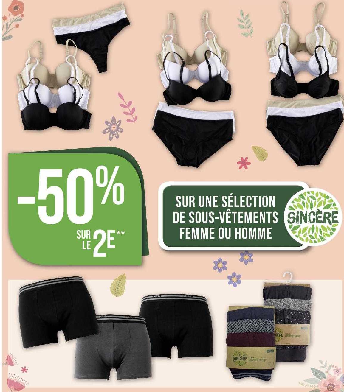 sous-vêtements femme ou homme sincère