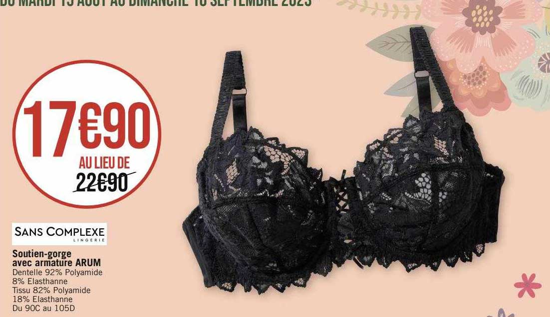 soutien-gorge avec armature arum sans complexe