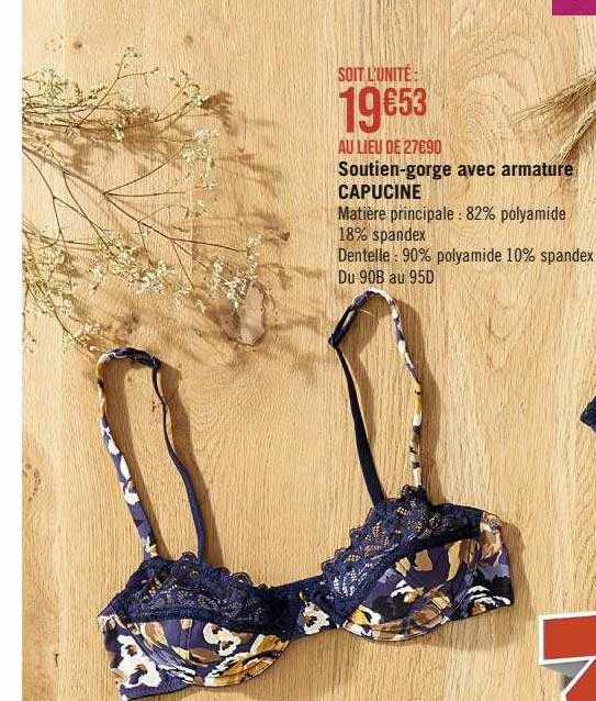 soutien-gorge avec armature capucine