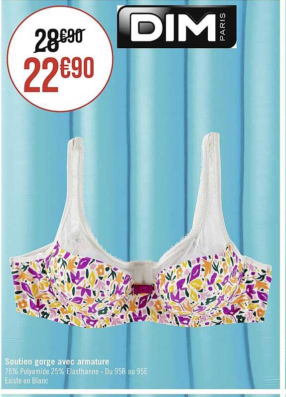 soutien gorge avec armature dim
