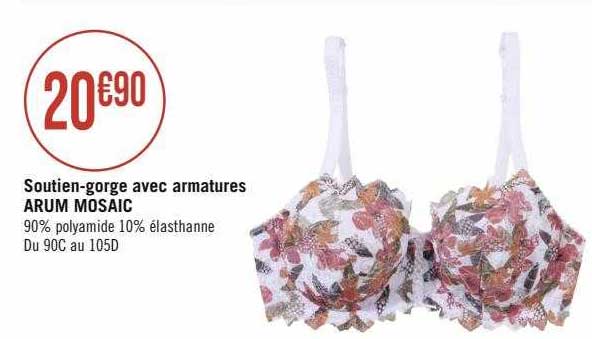 soutien-gorge avec armatures arum mosaïc