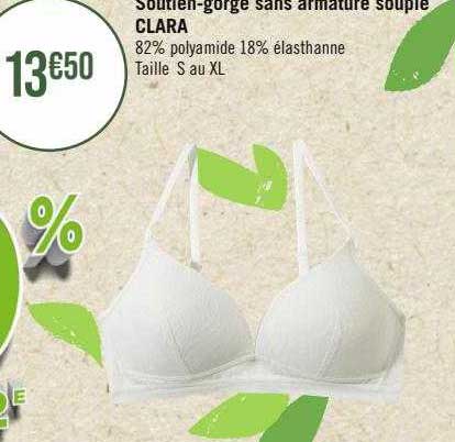 soutien-gorge sans armature souple clara