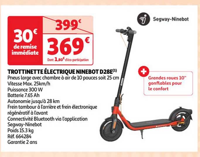 trottinette électrique ninebot d28e segway-ninebot
