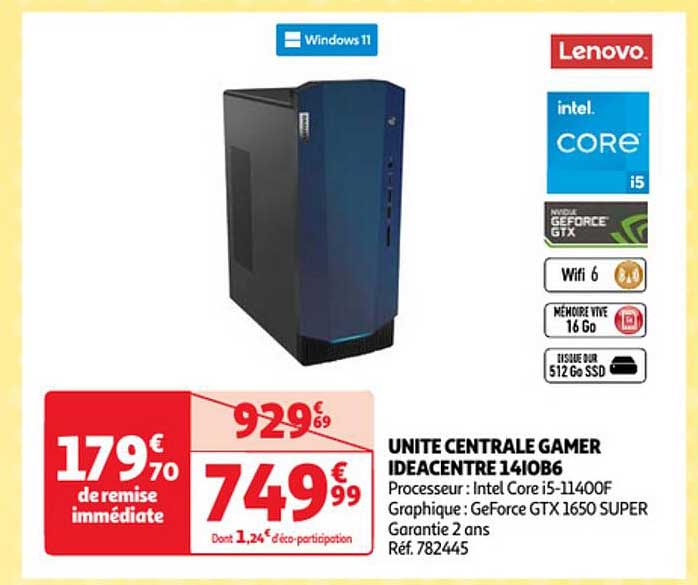 unité centrale gamer ideacentre 14i0b6