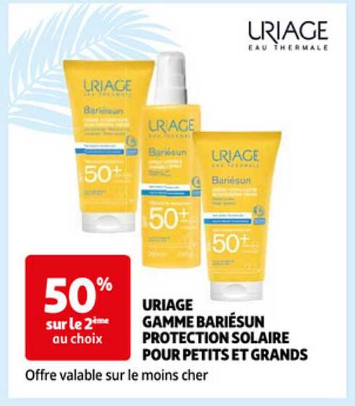 uriage gamme bariésun protection solaire pour petits et grands