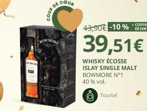 whisky écosse islay single malt bowmore n°1 40% vol
