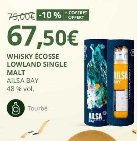 whisky écosse lowland single malt ailsa bay 48% vol.