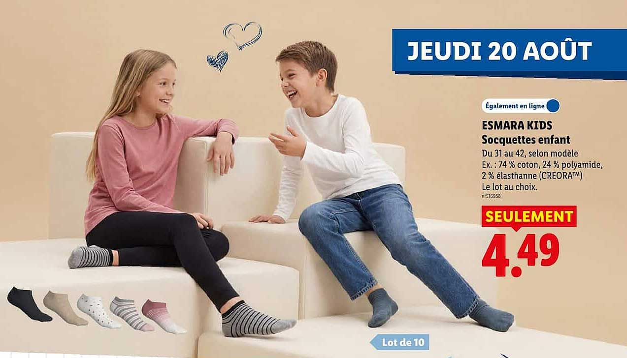 ESMARA KIDS Socquettes enfant