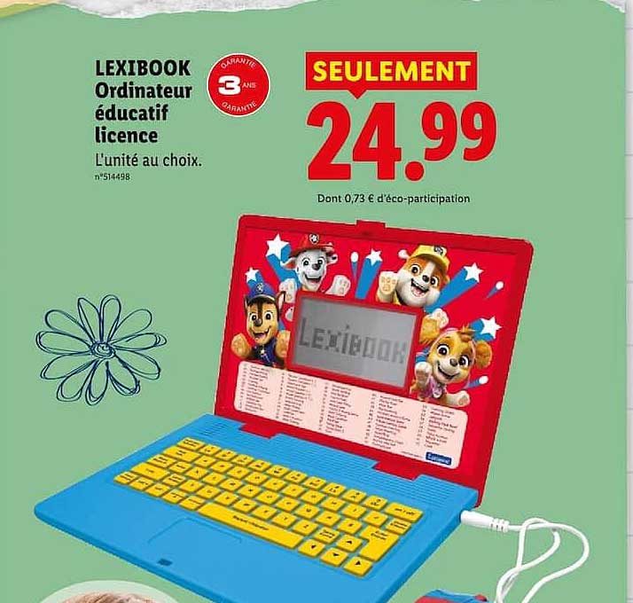 LEXIBOOK Ordinateur éducatif licence