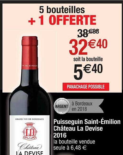 puisseguin saint-emilion château la devise 2016