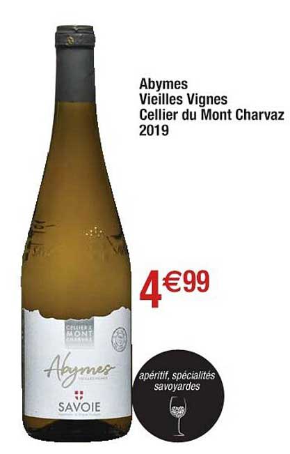 abymes vieilles vignes cellier du mont charvaz 2019