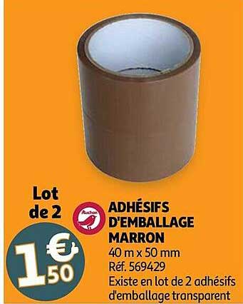 adhésifs d'emballage marron