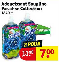 adoucissant soupline paradise collection