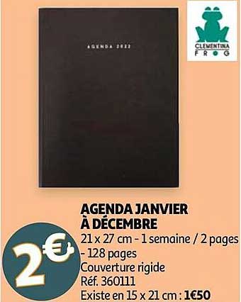 agenda janvier à décembre