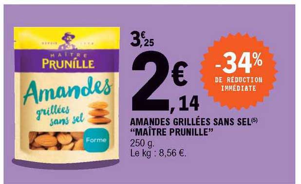 amandes grillées sans sel "maître prunille"