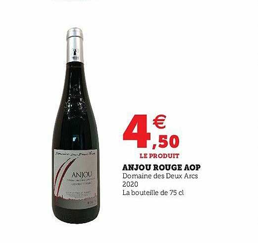 anjou rouge aop domaine des deux arcs 2020