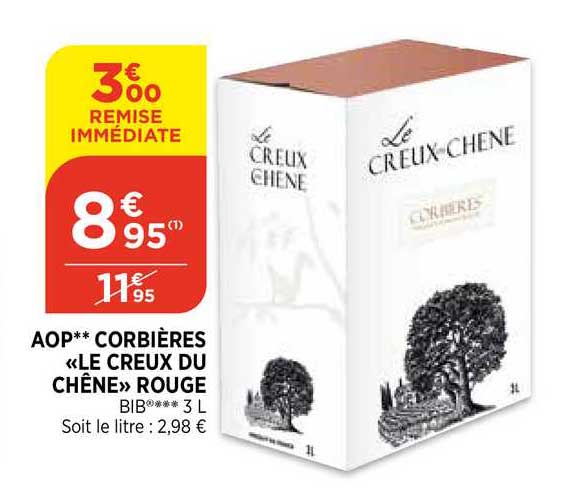 aop corbières «le creux du chêne» rouge
