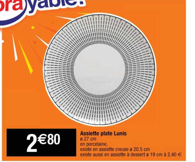 Assiette Plate Lunis
