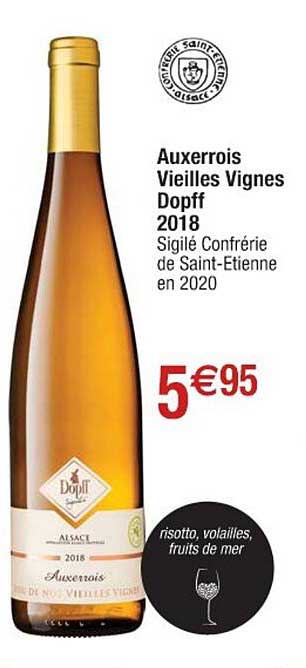 auxerrois vieilles vignes 2018