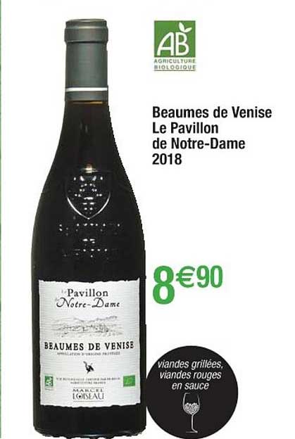 beaumes de vernise le pavillon de notre-dame 2018