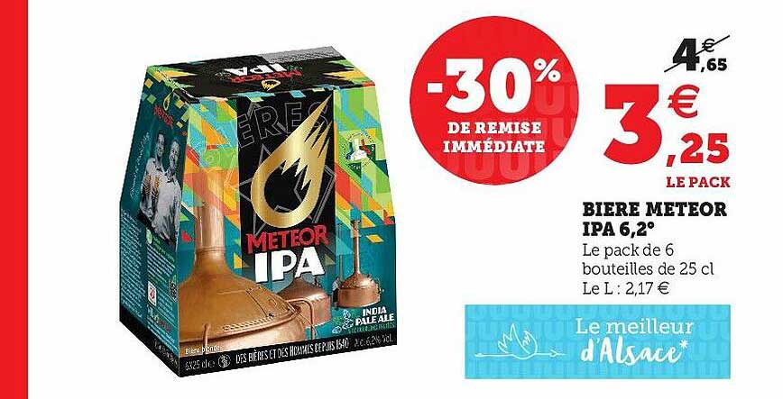 bière meteor ipa 6,2°