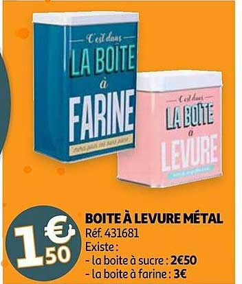 boîte à levure métal
