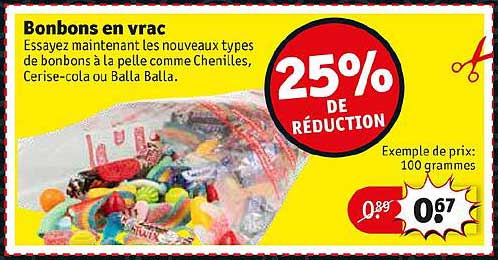 Bonbons En Vrac 25% De Réduction
