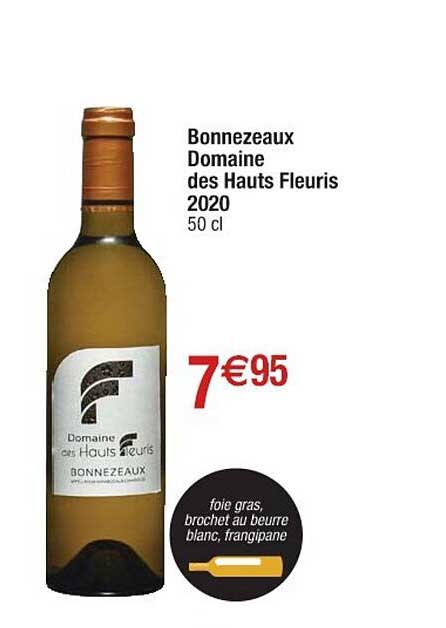 bonnezeaux domaine des hauts fleuris 2020
