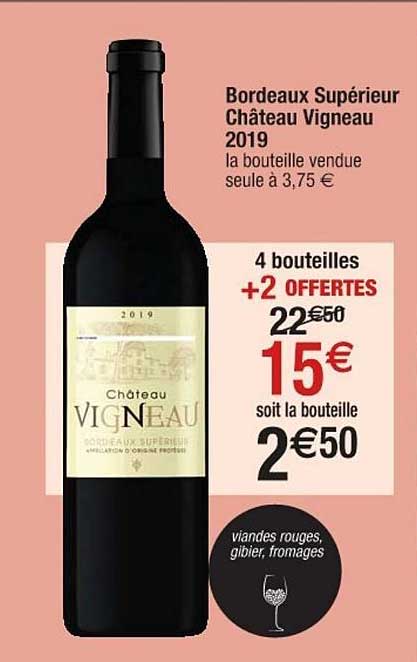 Bordeaux Supérieur Château Vigneau 2019
