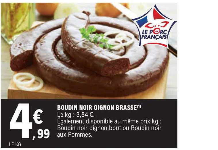 Boudin Noir Oignon Brassé