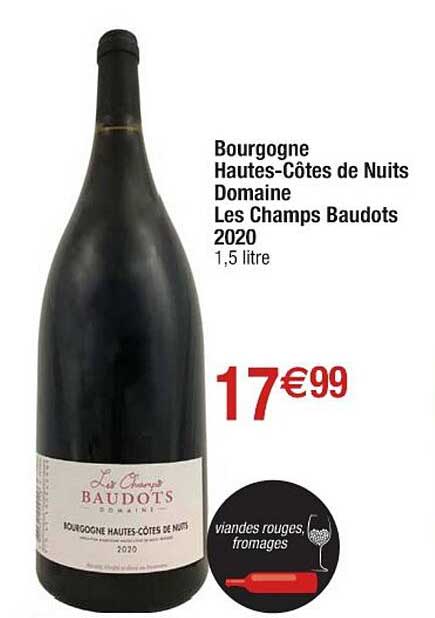 bourgogne hautes-côtes de nuits domaine les champs baudots 2020