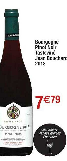 bourgogne pinot noir tasteviné jean bouchard 2018