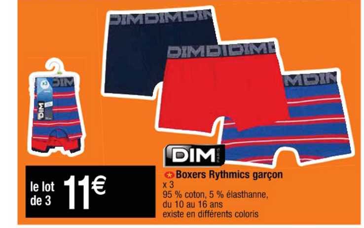 Boxers Rythmics Garçon Dim