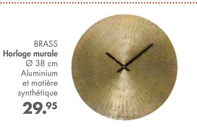 Brass Horloge Murale