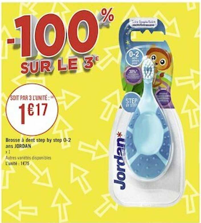 brosse à dent step by step 0-2 ans jordan