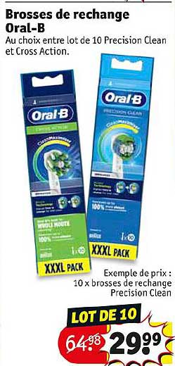 brosses de rechange oral-b