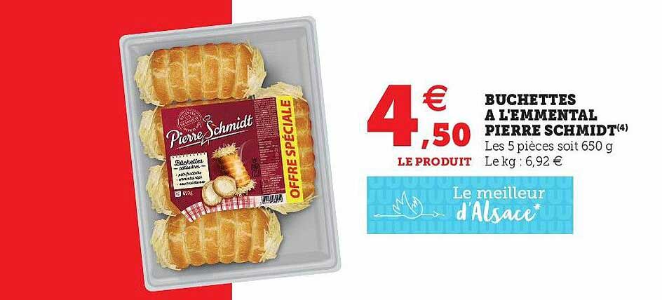buchettes à l'emmental pierre schmidt