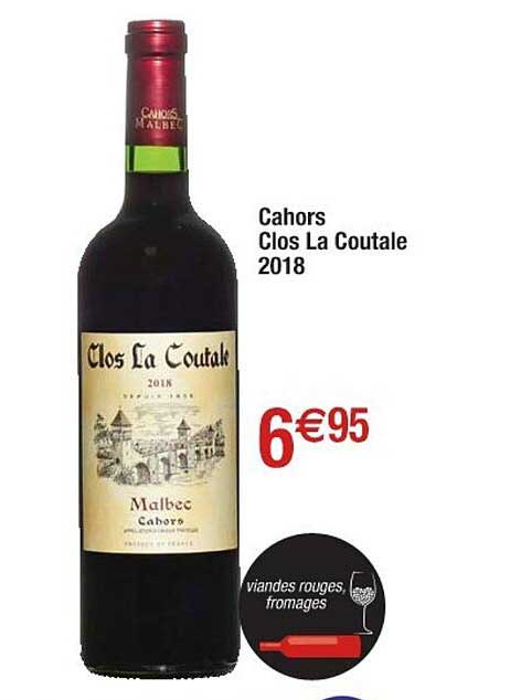 cahors clos la coutale 2018