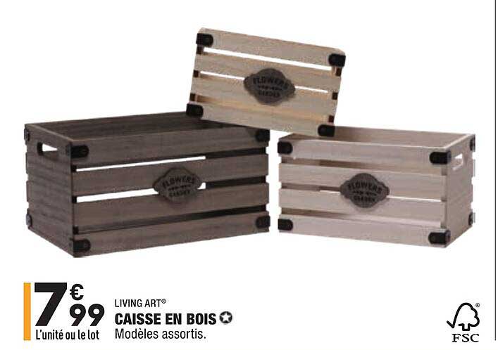 Caisse En Bois Living Art