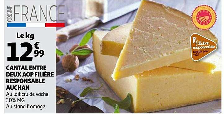 cantal entre deux aop filière responsable auchan
